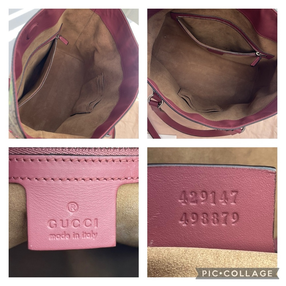 Authentic Gucci GG Supreme Monogram Bloom Linea A Fold-over Tote Crossbo… - Picture 12 of 16